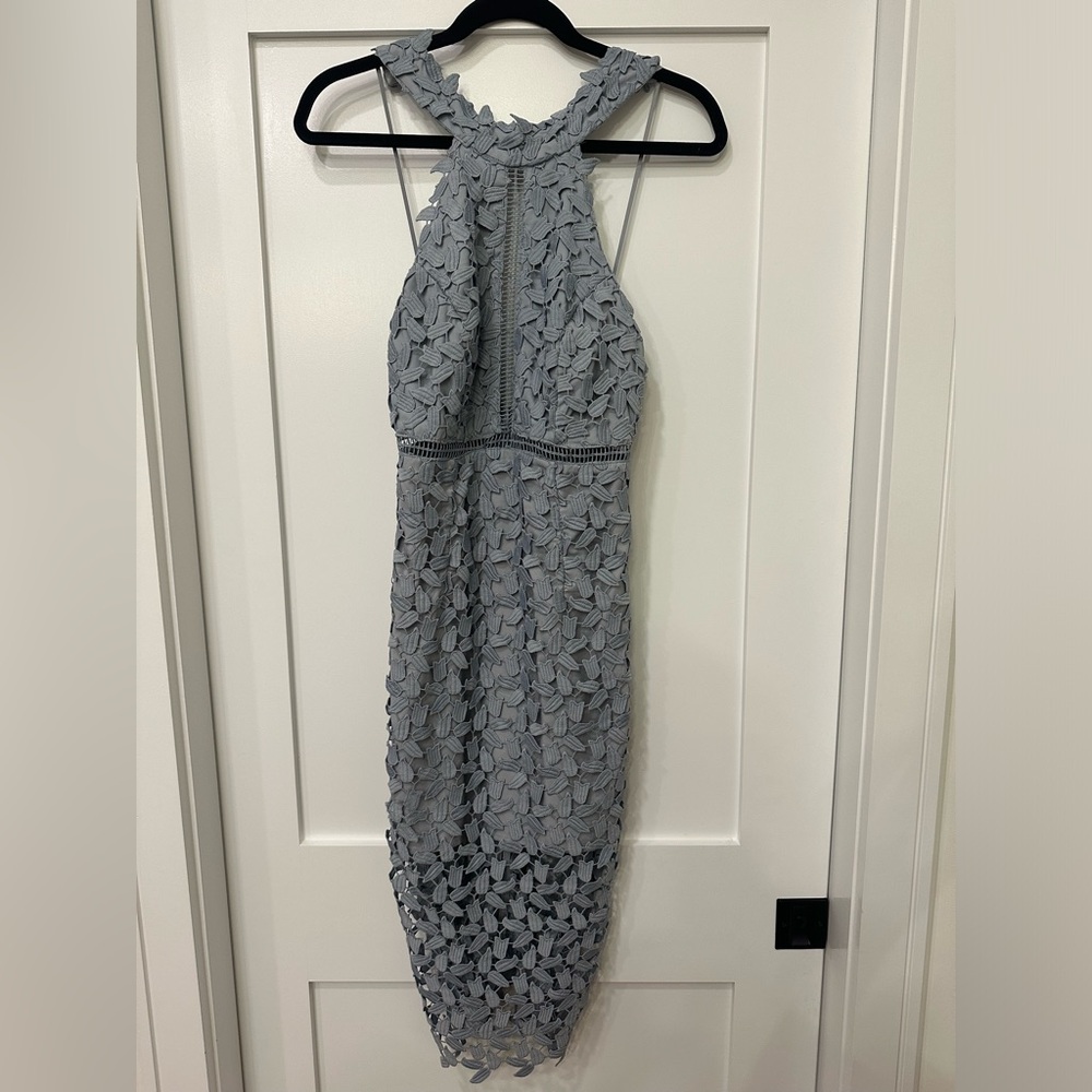Bardot Gemma Lace Halter Dress